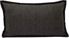 Pyntepudebetræk - 30x50 cm - Antracit - Betræk til sofapuder